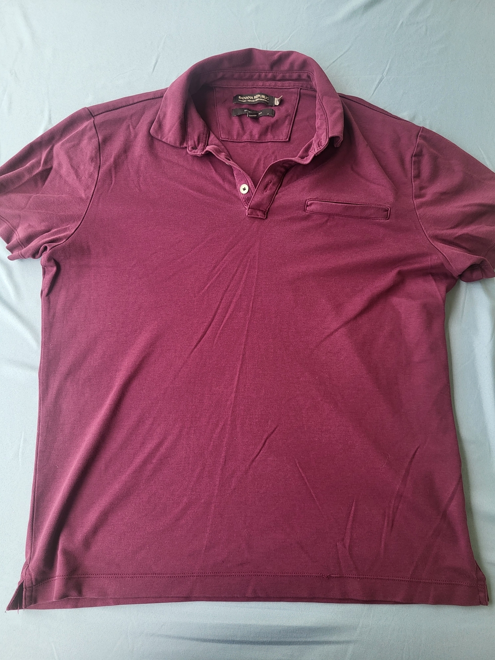 Banana Republic Men's Burgundy Polo Shirt